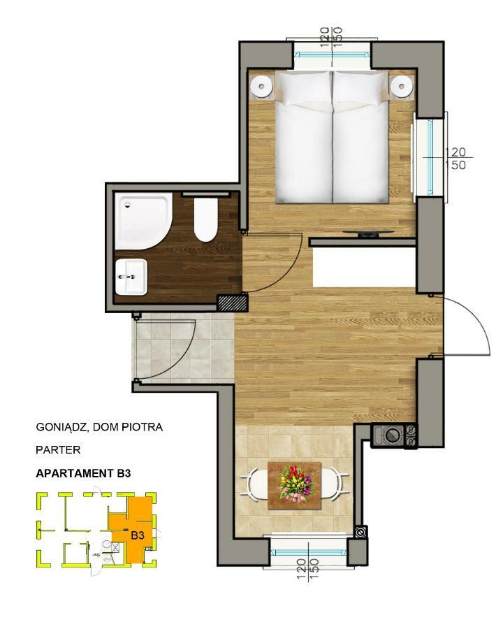 Dom Piotra Apartment Goniadz Bagian luar foto